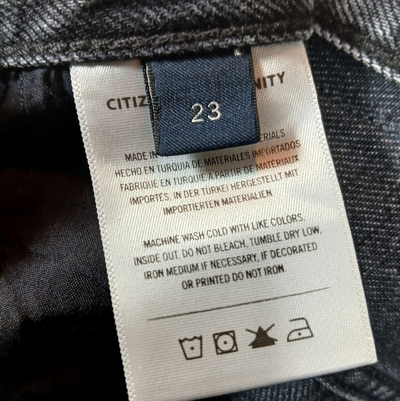 Citizens Of Humanity Sabine High Rise Straight in Black Coffee size 23 - Picture 11 of 12